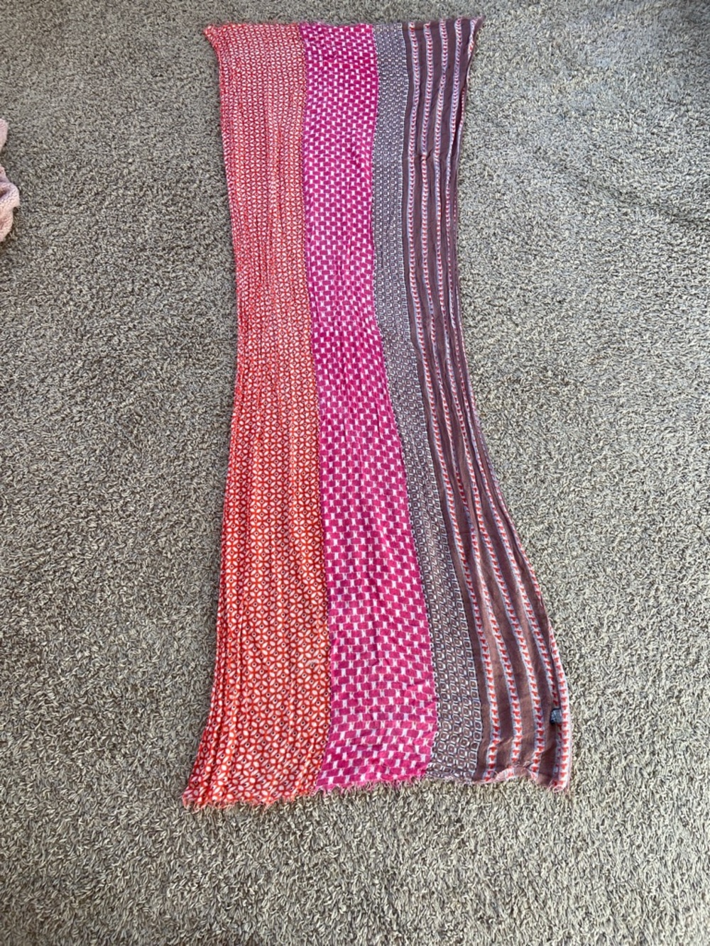 Colorful Patterned Scarf - Picture 2 of 4